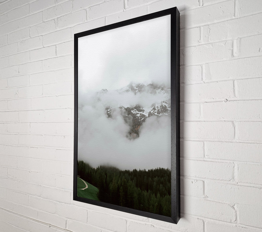  A Canvas Print of White Peaks & Mist Canvas Wall Art