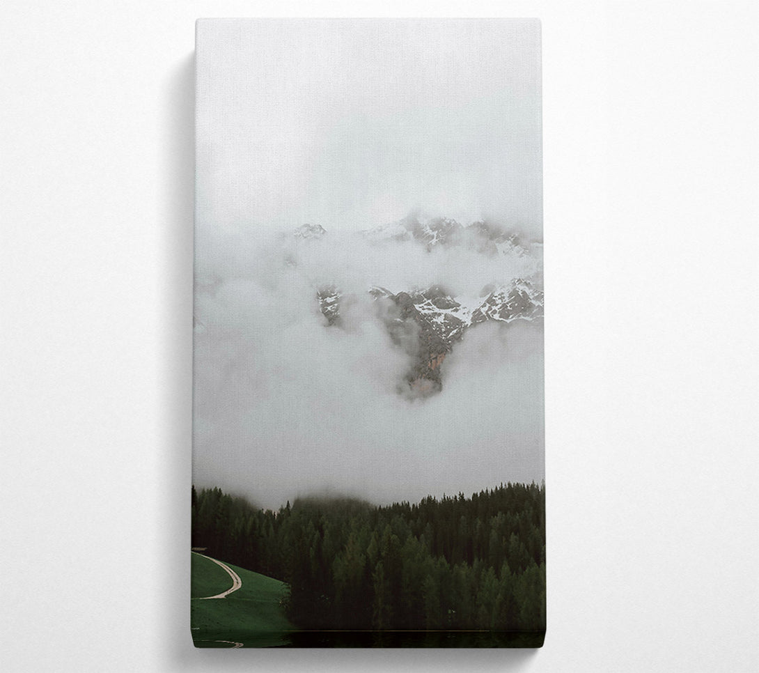  A Canvas Print of White Peaks & Mist Canvas Wall Art