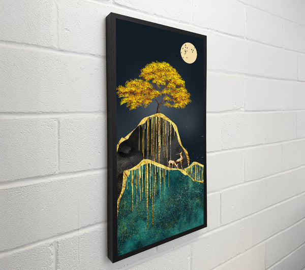 Gold Tree In The Moon Light