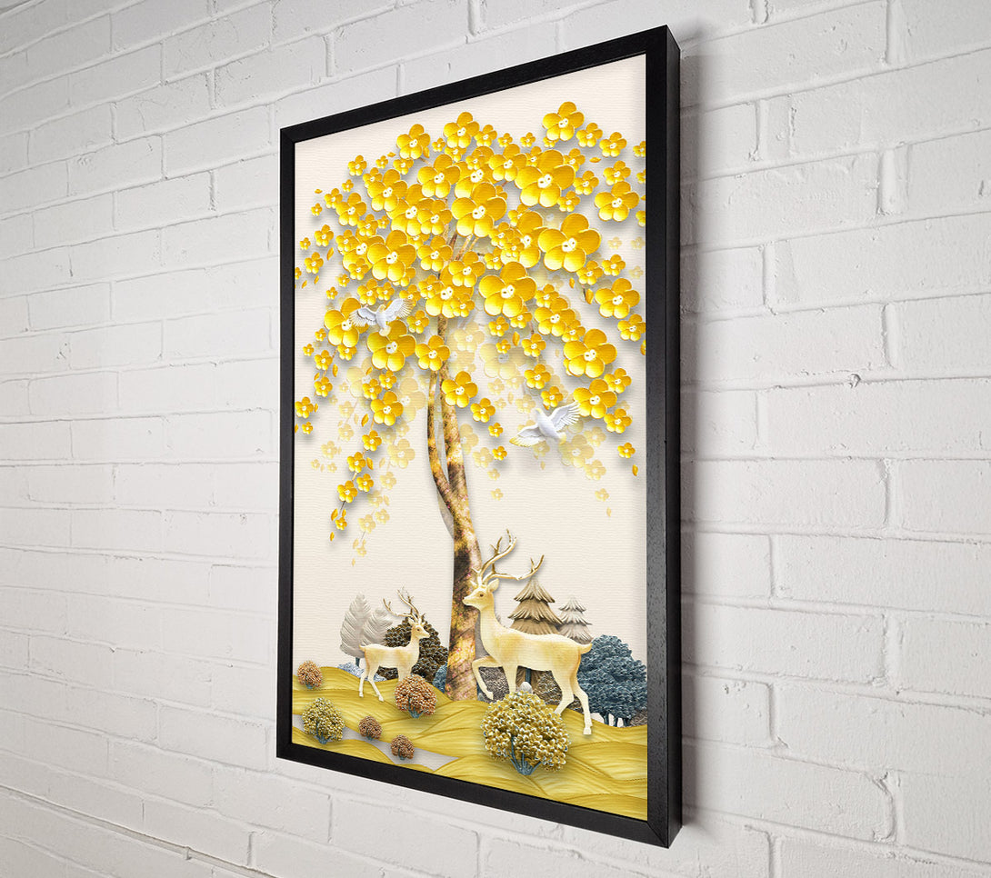  A Canvas Print of Gold Tree Canvas Art