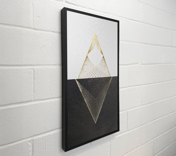 Gold Triangle Black And White