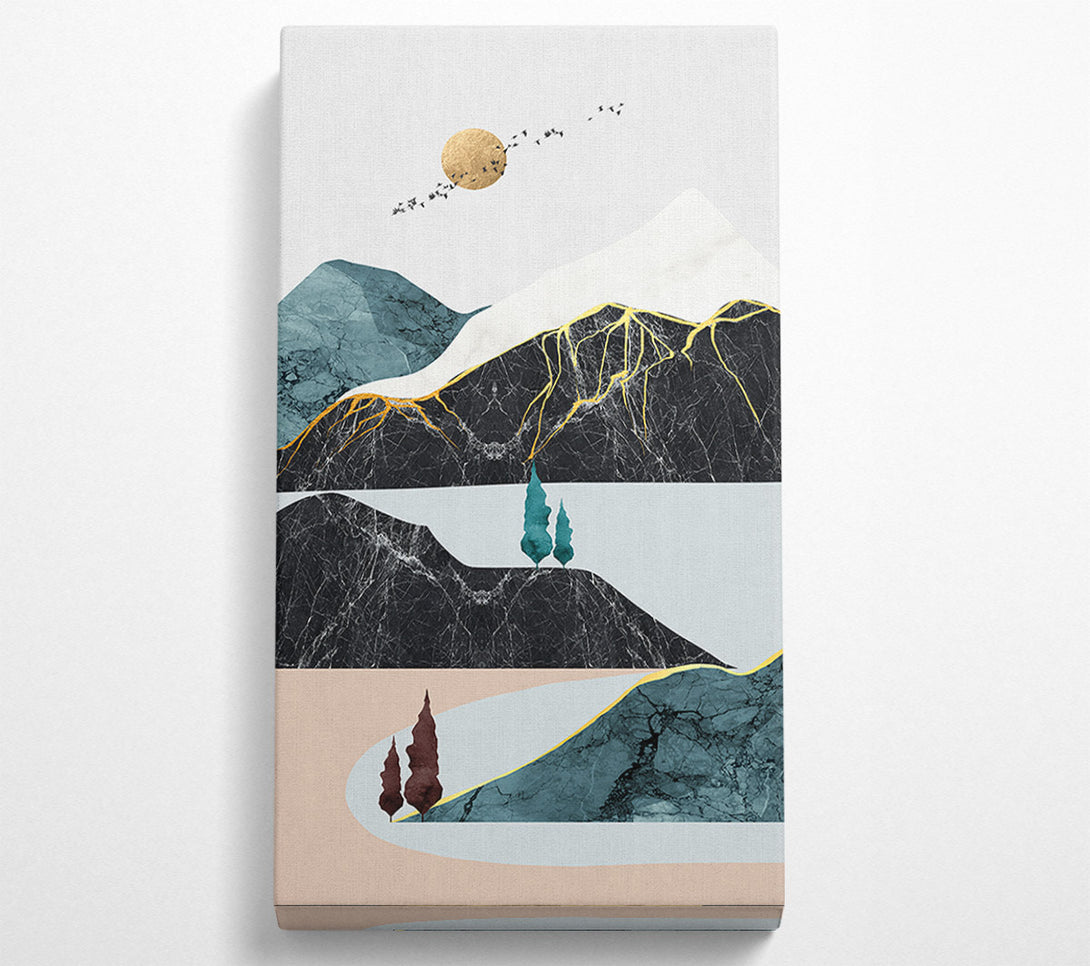  A Canvas Print of Gold Vein Mountain Canvas Art