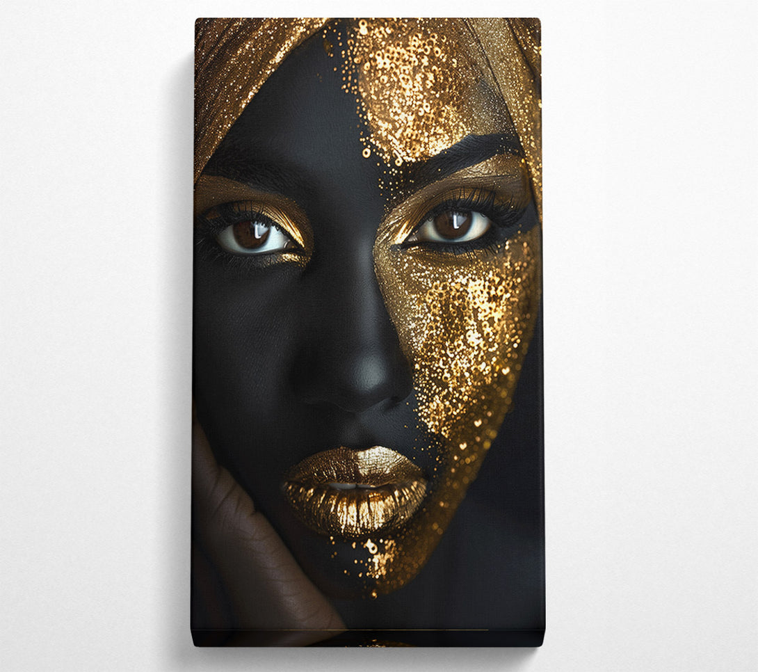  A Canvas Print of Gold Woman Beauty Canvas Wall Art
