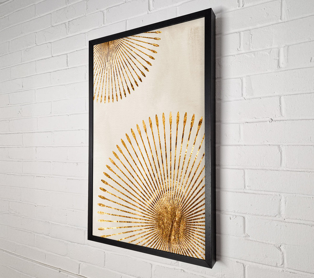  A Canvas Print of Golden Bursts Canvas Art