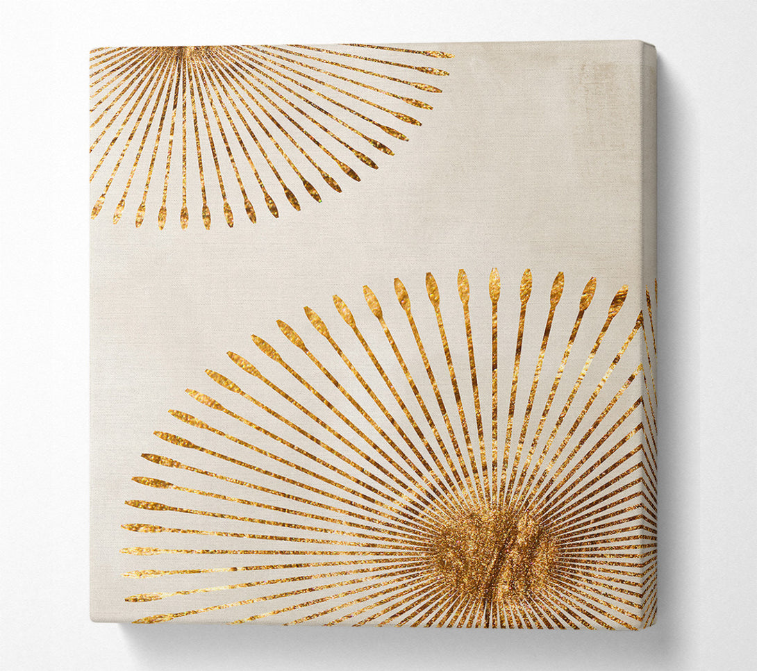  A Canvas Print of Golden Bursts Canvas Art