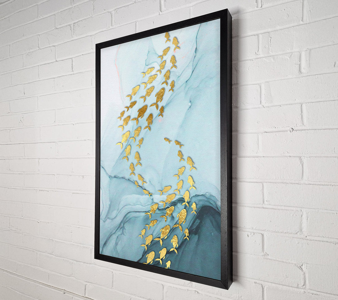  A Canvas Print of Golden Fish (1) Canvas Art