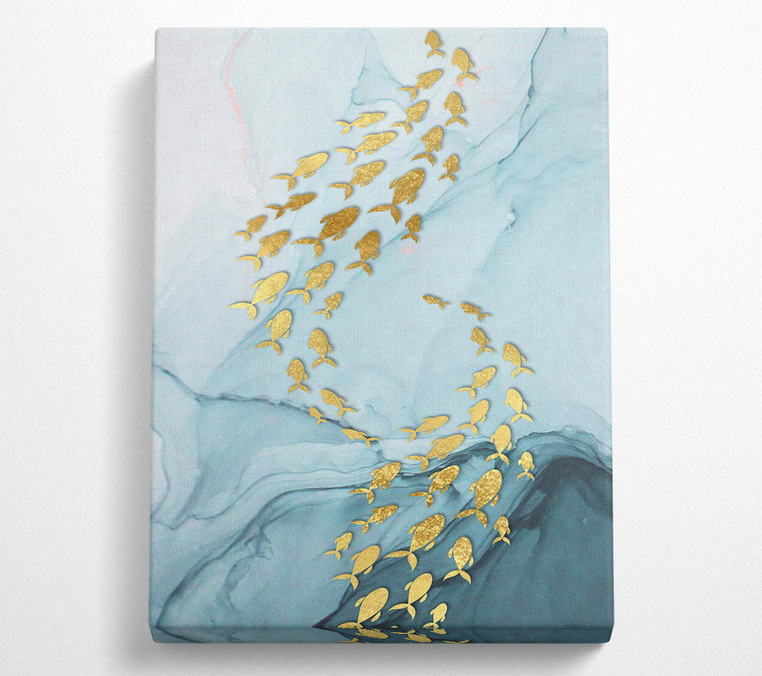  A Canvas Print of Golden Fish (1) Canvas Art