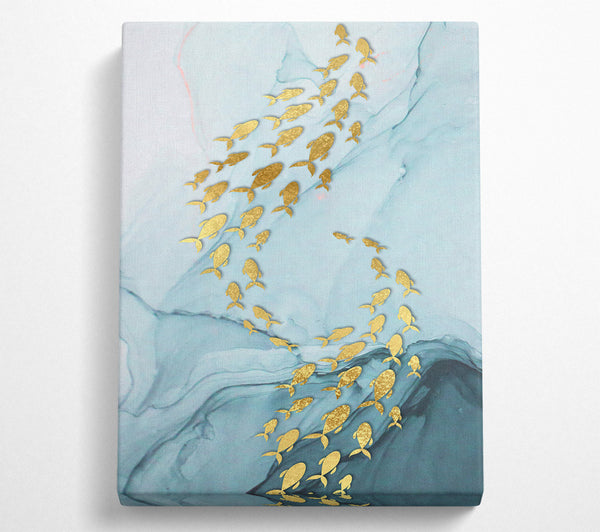  A Canvas Print of Golden Fish (1) Canvas Art