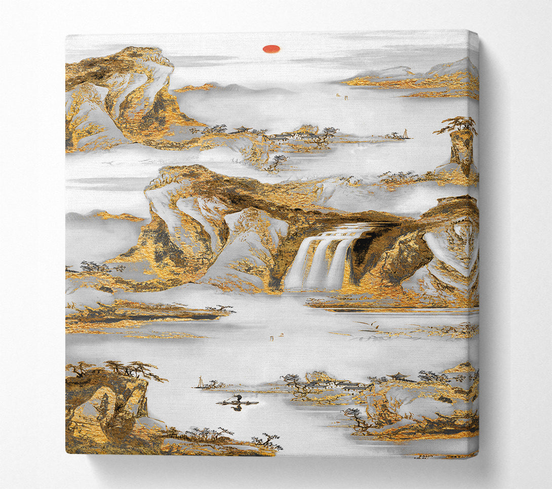  A Canvas Print of Golden Landscape Canvas Wall Art