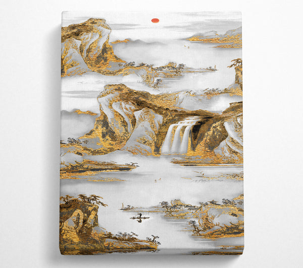 A Canvas Print of Golden Landscape Canvas Wall Art