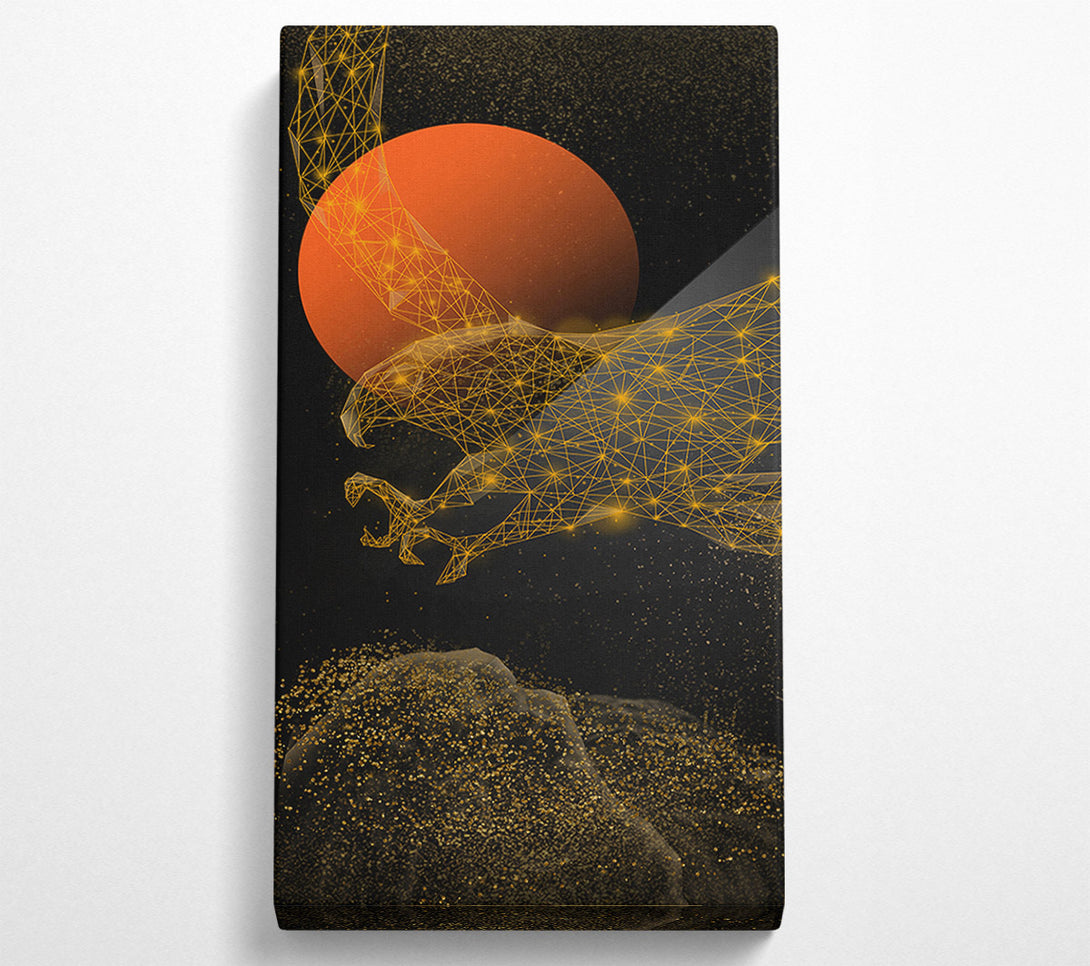  A Canvas Print of Golden Space Eagle Canvas Art