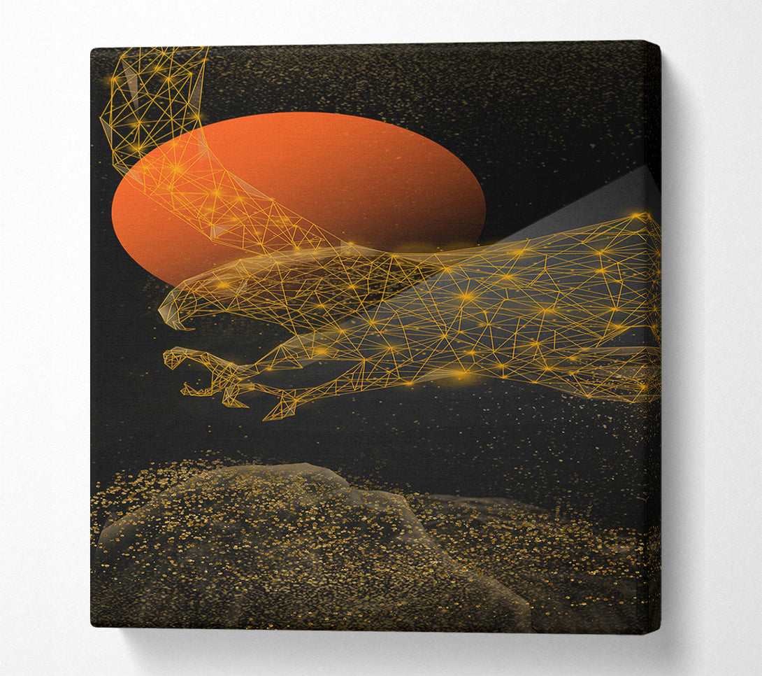  A Canvas Print of Golden Space Eagle Canvas Art