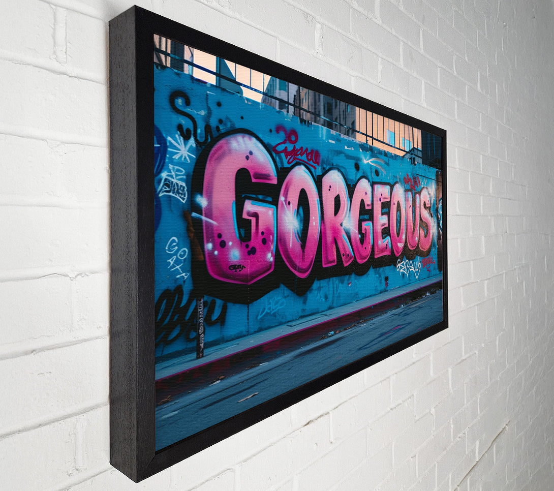  A Canvas Print of Gorgeous Graffiti Canvas Art