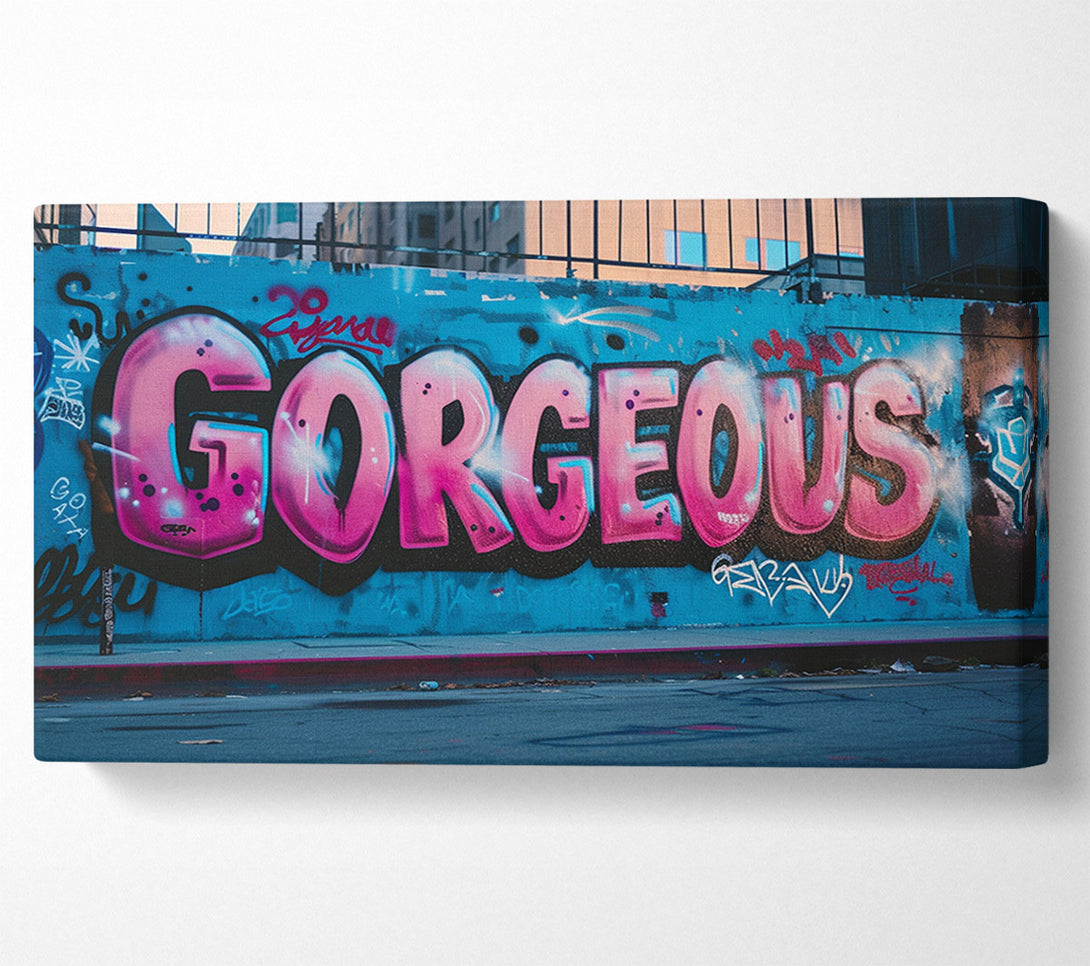  A Canvas Print of Gorgeous Graffiti Canvas Art
