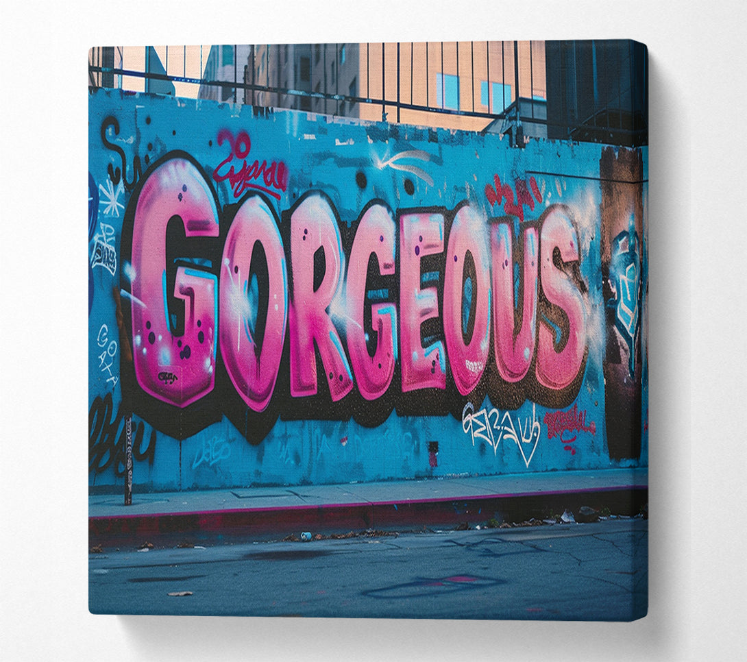  A Canvas Print of Gorgeous Graffiti Canvas Art