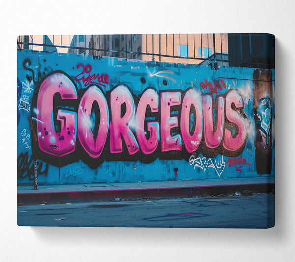  A Canvas Print of Gorgeous Graffiti Canvas Art