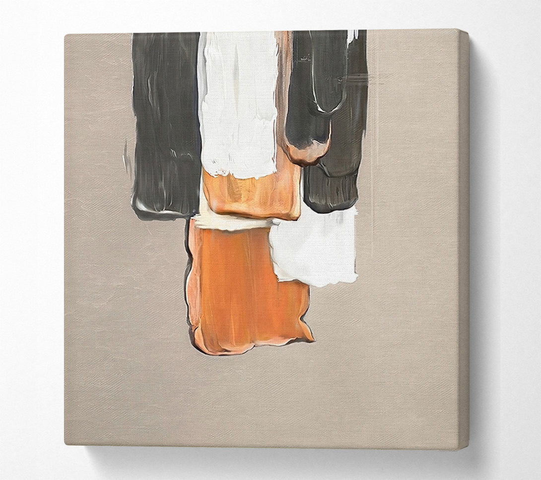  A Canvas Print of Gouche Paint Drip Canvas Art