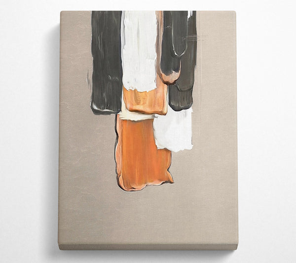  A Canvas Print of Gouche Paint Drip Canvas Art
