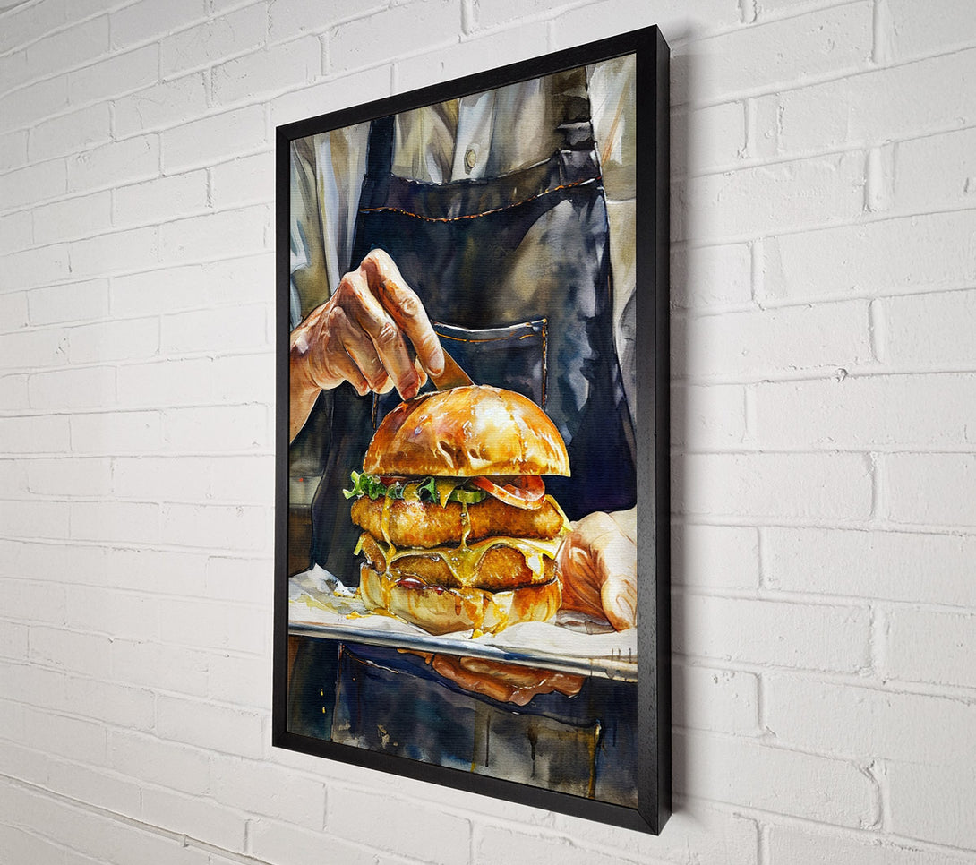  A Canvas Print of Gourmet Burger Canvas Art