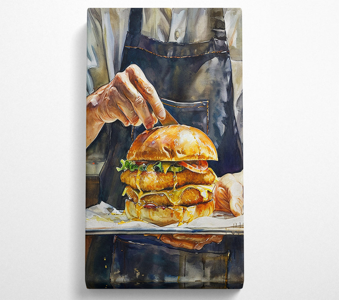  A Canvas Print of Gourmet Burger Canvas Art