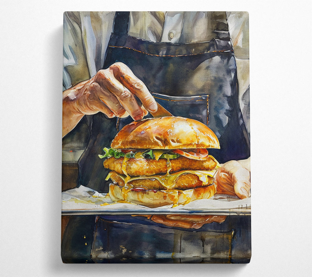  A Canvas Print of Gourmet Burger Canvas Art