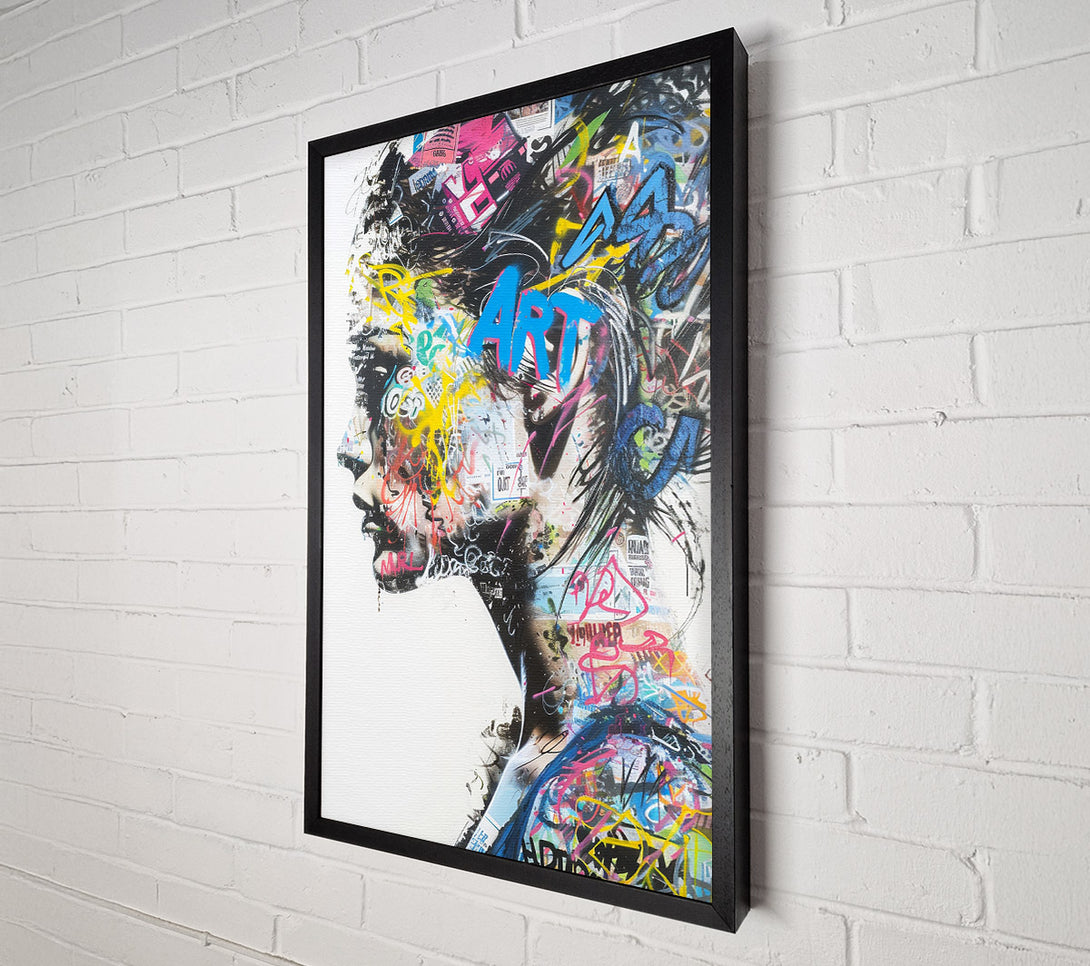  A Canvas Print of Graffiti Art Canvas Wall Art