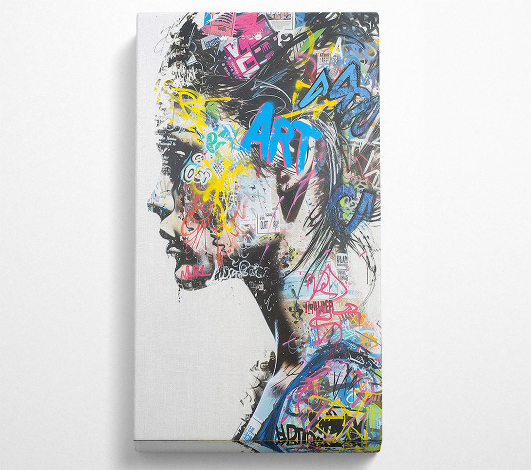  A Canvas Print of Graffiti Art Canvas Wall Art