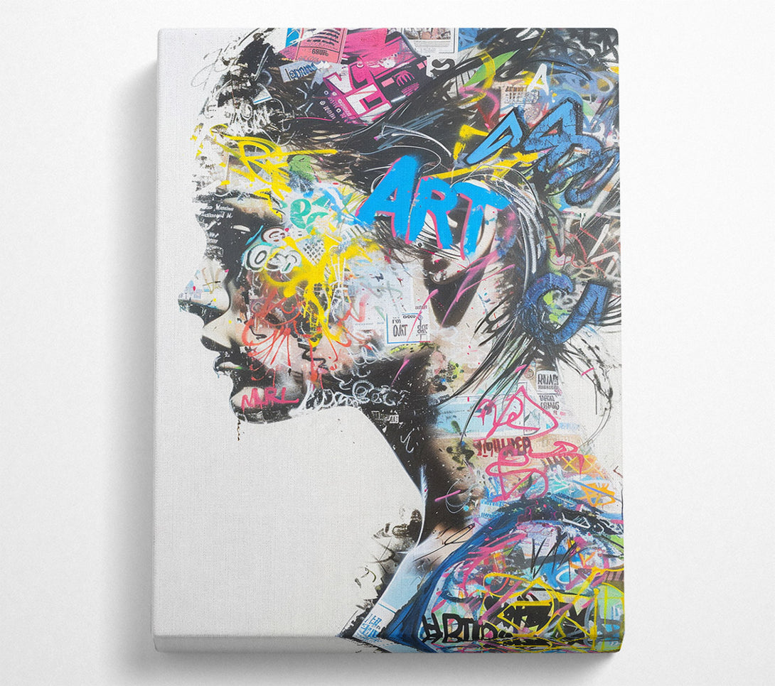  A Canvas Print of Graffiti Art Canvas Wall Art