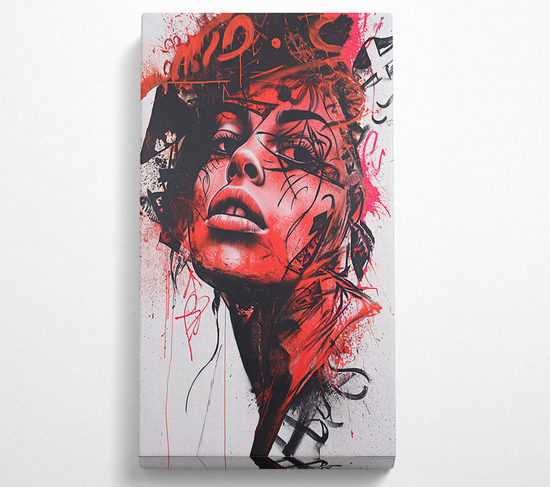  A Canvas Print of Graffiti Beauty Canvas Art