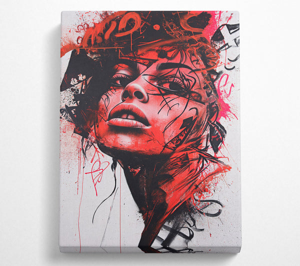  A Canvas Print of Graffiti Beauty Canvas Art