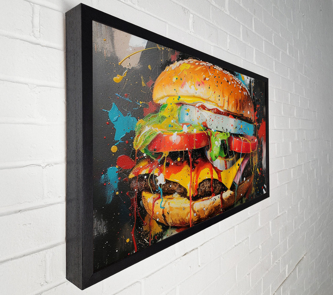  A Canvas Print of Graffiti Burger Canvas Art