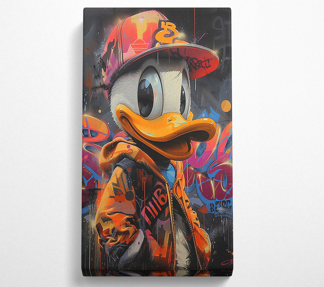  A Canvas Print of Graffiti Duck Canvas Art