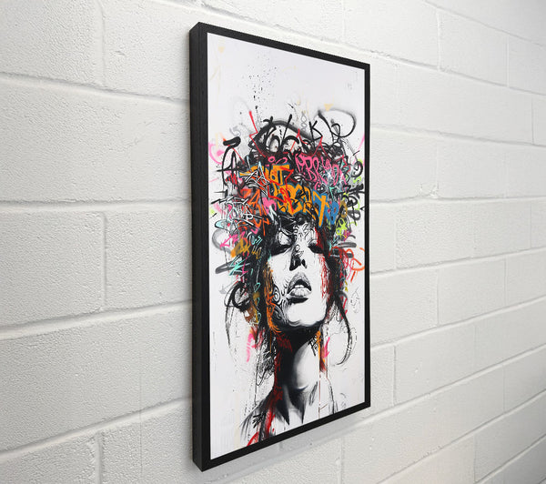 Graffiti Hair Woman