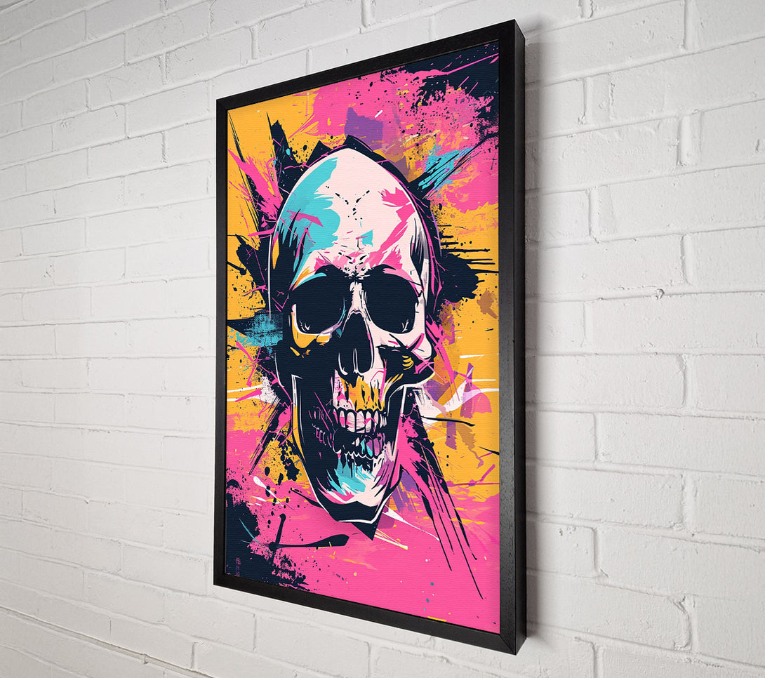  A Canvas Print of Graffiti Skull Canvas Art