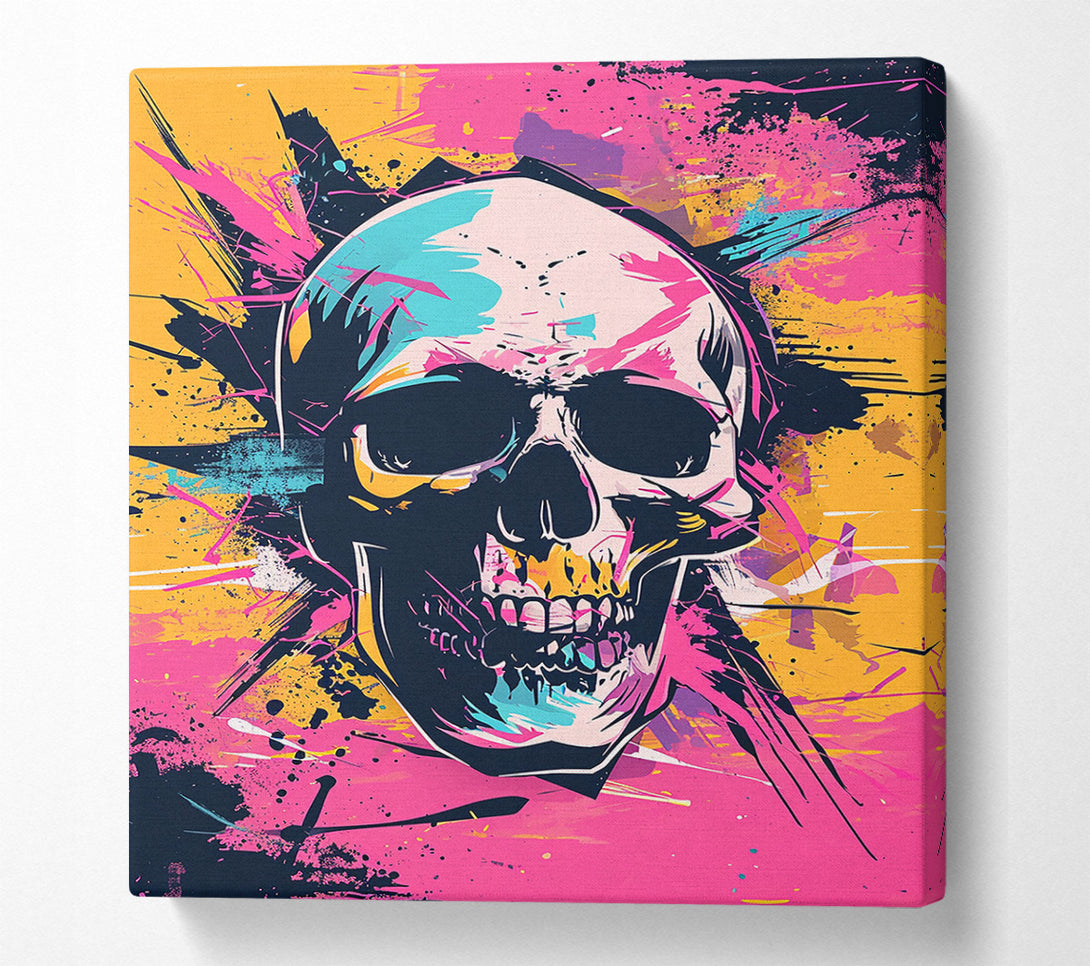  A Canvas Print of Graffiti Skull Canvas Art