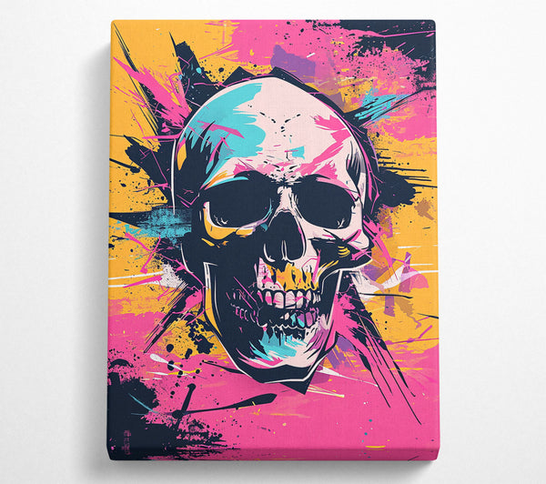  A Canvas Print of Graffiti Skull Canvas Art