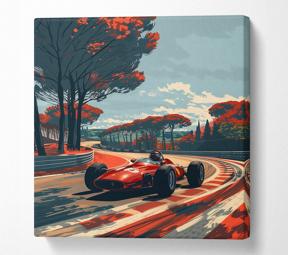 A Canvas Print of Grand Prix 60S Canvas Print