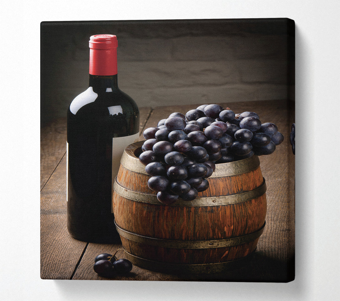  A Canvas Print of Grape To Wine Canvas Print