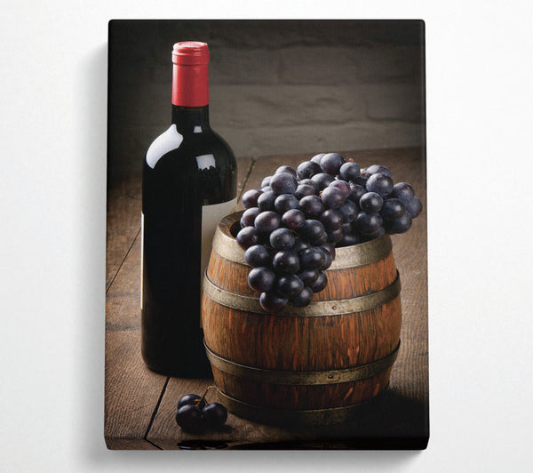  A Canvas Print of Grape To Wine Canvas Print