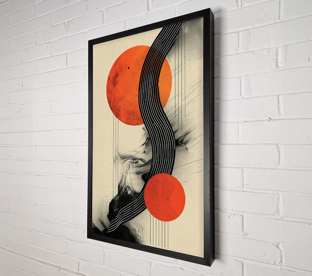  A Canvas Print of Graphic Sun And Lines Canvas Wall Art