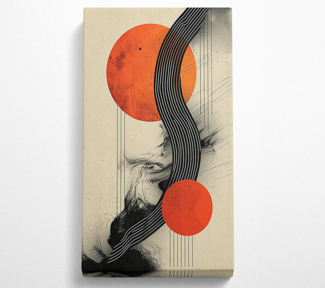  A Canvas Print of Graphic Sun And Lines Canvas Wall Art