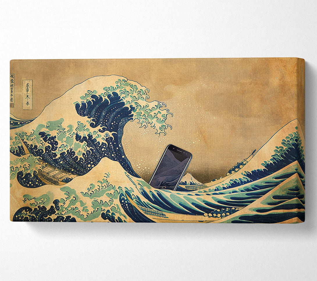  A Canvas Print of Great Wave Phone Canvas Wall Art