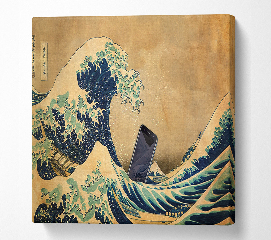  A Canvas Print of Great Wave Phone Canvas Wall Art