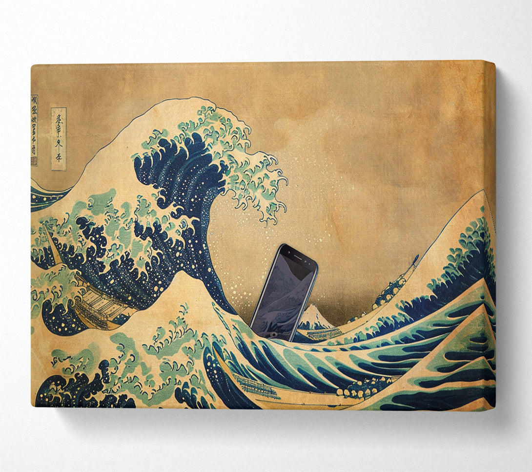  A Canvas Print of Great Wave Phone Canvas Wall Art