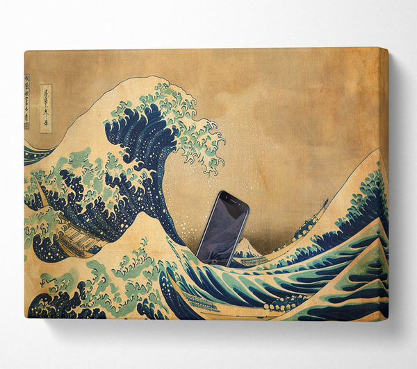  A Canvas Print of Great Wave Phone Canvas Wall Art