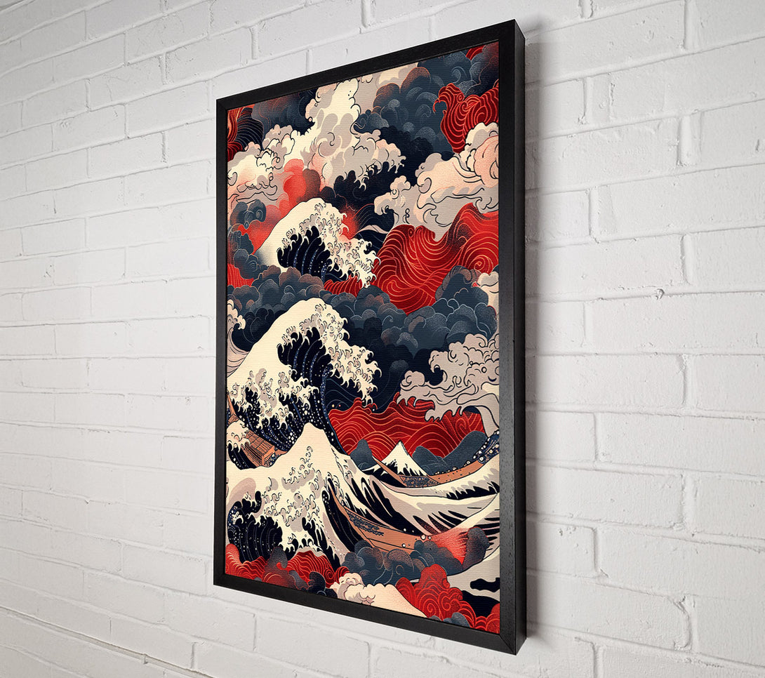  A Canvas Print of Great Waves Canvas Print