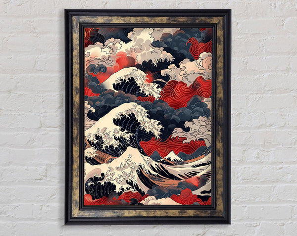 Great Waves Framed Print