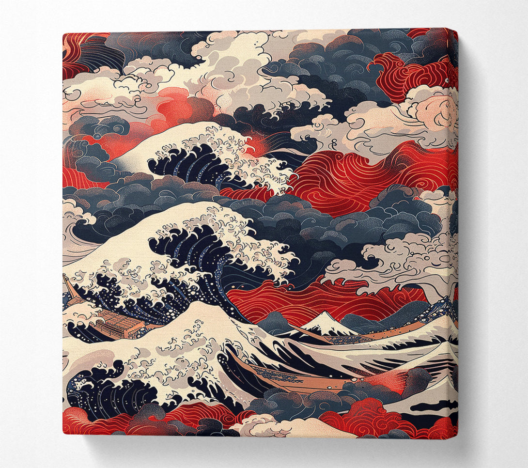  A Canvas Print of Great Waves Canvas Print