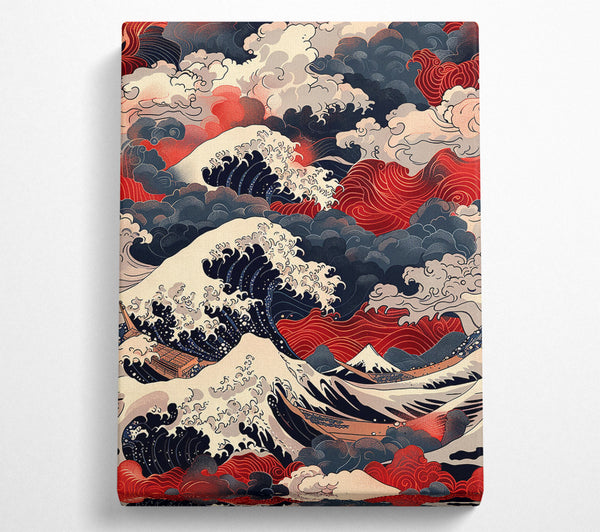  A Canvas Print of Great Waves Canvas Print