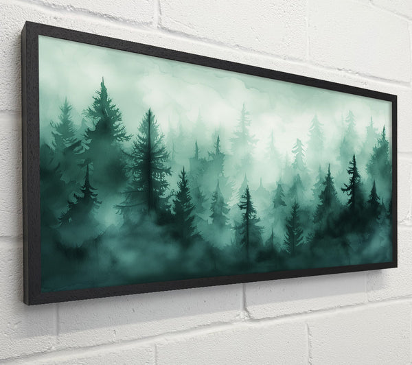 Green Watercolour Trees
